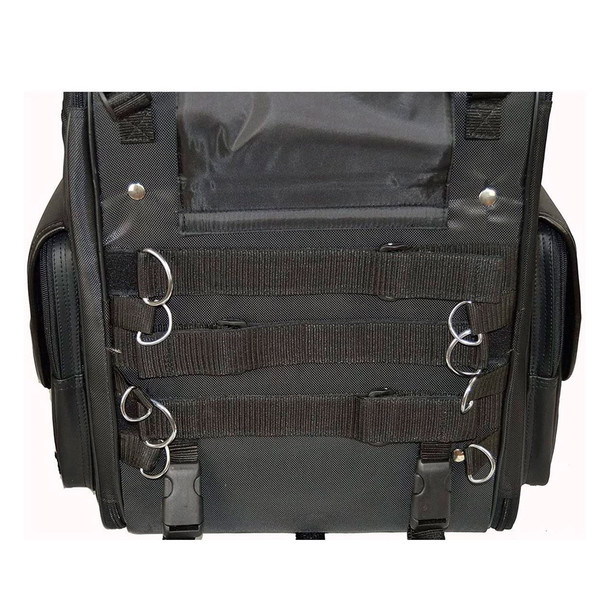 product variation VANCE LEATHERS USA Large Textile 2-Piece Travel Bag/Back Pack (VS1349B) image