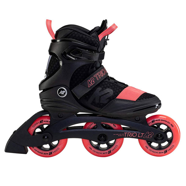 product variation K2 SKATE Women's Trio Lt 100 Black/Coral Inline Skates (I210201101) image