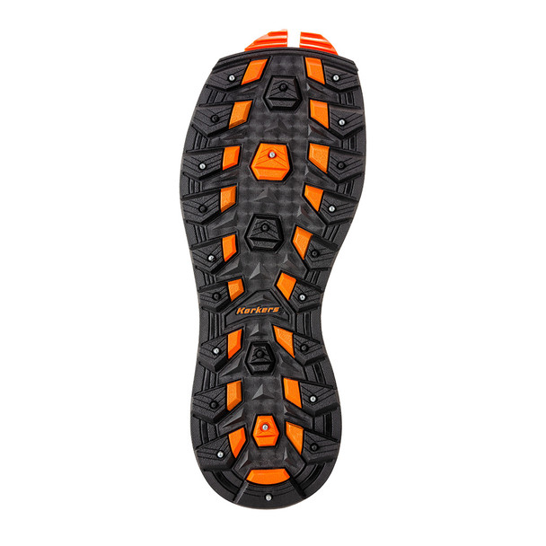 KORKERS Unisex All Terrain Studded Rubber Lug Black/Orange Sole (OA3025)