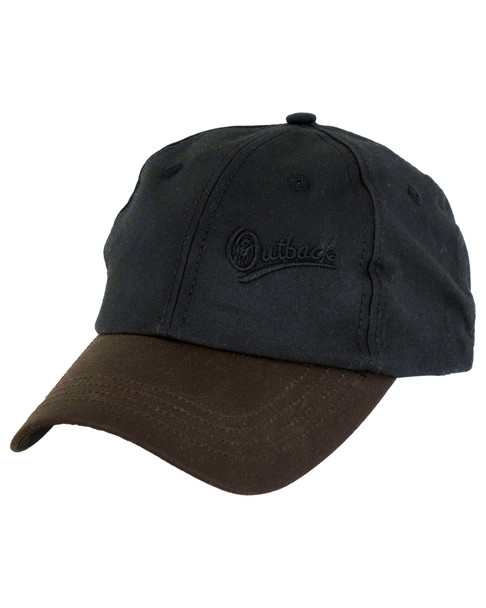 OUTBACK TRADING Aussie Slugger Black Cap (1483-BLK-ONE)