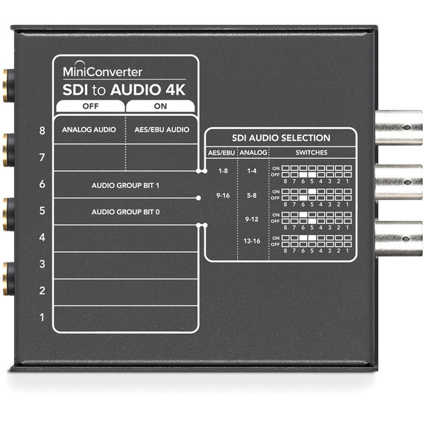 BLACKMAGIC DESIGN Mini Converter SDI to Audio 4K (CONVMCSAUD4K)