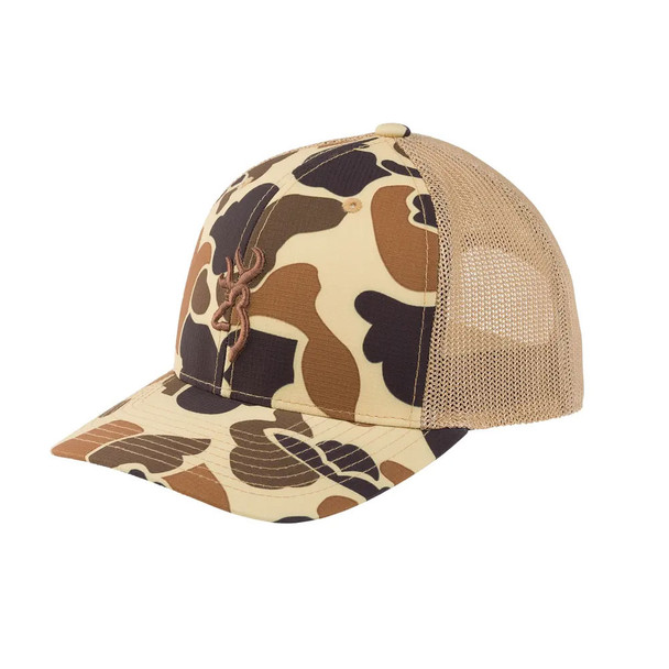 BROWNING Men's Cupped Up Mesh Vintage Tan Cap (308311121)