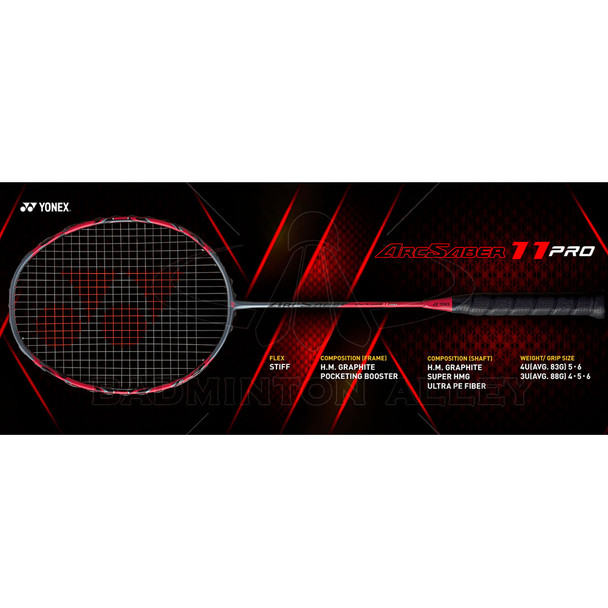 YONEX Arcsaber 11 Pro Badminton Racquet ARC11PGRP3UG5