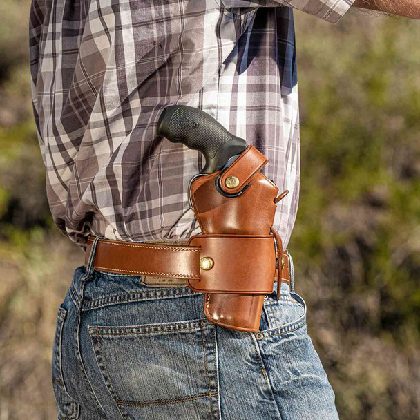 GALCO Wheelgunner 2.0 Tan Ambi Belt Holster for Smith and Wesson N FR 44 Model (WG2-126)