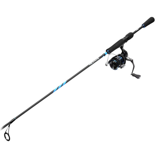 SHIMANO Nexave 6ft 6in Medium Light Spinning Rod and Reel Combo (PNEX2500HGFINEXS66M2)