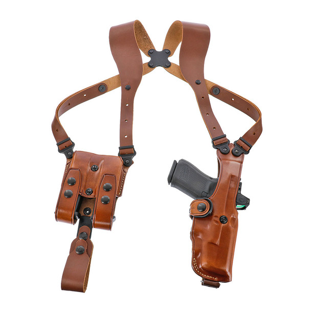 GALCO VHS 4.0 Ambidextrous Tan Vertical Holster System for Glock 19 w/wo Red Dot (VHS4-226R)