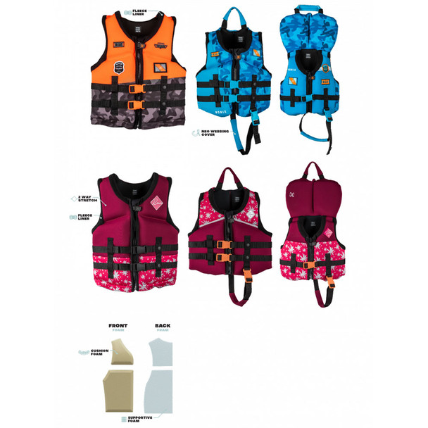 product variation RONIX Girl's Laguna Plum CGA Life Vest, Infant/Toddler (224180) image
