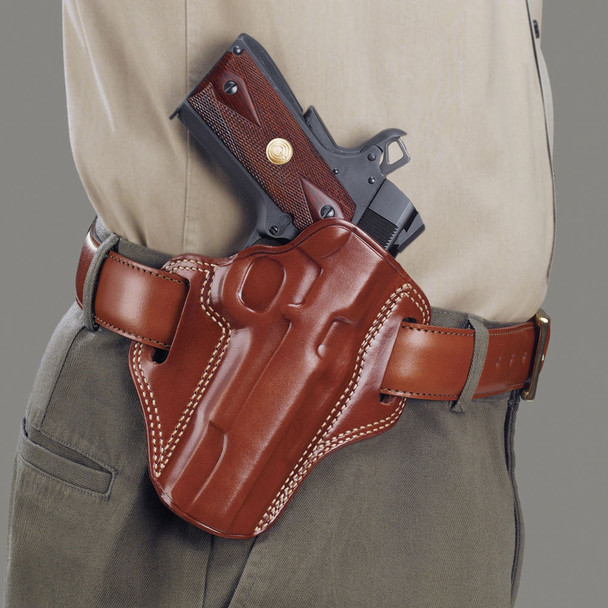 GALCO Combat Master Colt 4.25in 1911 Right Hand Leather Belt Holster (CM266)