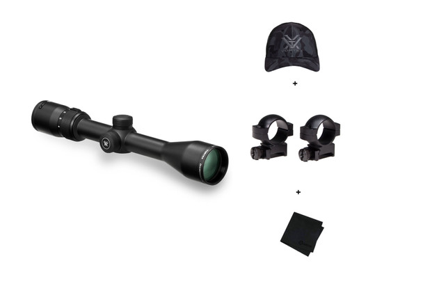 VORTEX Diamondback 4-12x40mm Riflescope w/ Medium 1in Scope Rings