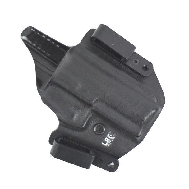 product variation L.A.G. Tactical Defender Fits Glock 17/22/31 Right Hand OWB/IWB Black Kydex Holster (1013) image