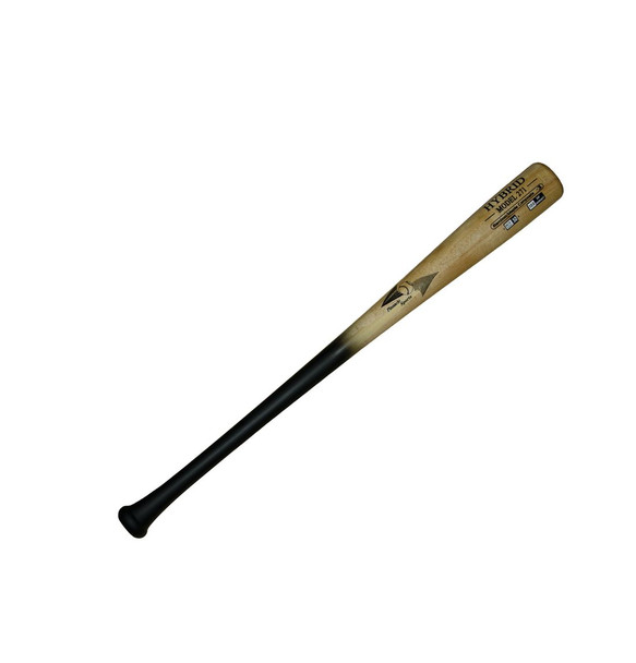 BAMBOOBAT BY PINNACLE SPORTS EQUIPMENT INC Adult Hybrid Bamboo & Maple 32in Black/Natural Baseball Bat (HBBN271-HY32)