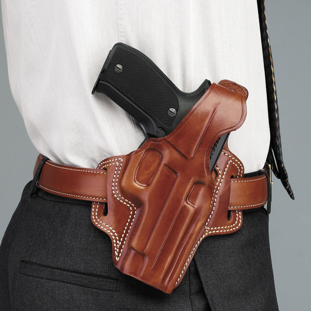 product variation GALCO Fletch S&W L Frame High Ride Right Hand Leather Belt Holster (FL104) image
