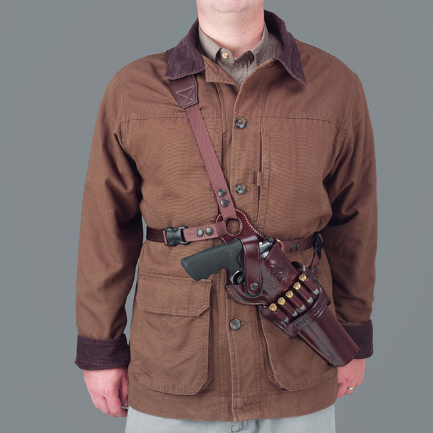 product variation GALCO Kodiak Hunter S&W N Frame 44 Model 29,629 8.3in Right Hand Leather Shoulder Holster (KH130H) image