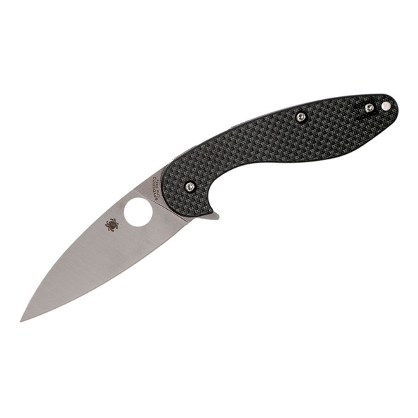 SPYDERCO Sliverax 3.48in Carbon Fiber/G-10 Laminate Folding Knife (C228CFP)