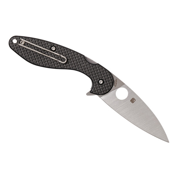 SPYDERCO Sliverax 3.48in Carbon Fiber/G-10 Laminate Folding Knife (C228CFP)