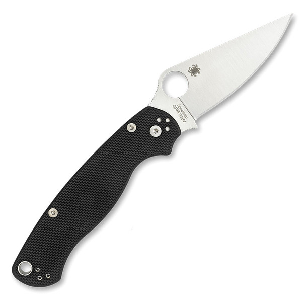 product variation SPYDERCO Para Military 2 3.42in PlainEdge Blade/G-10 Black Left-Hand Folding Knife (C81GPLE2) image