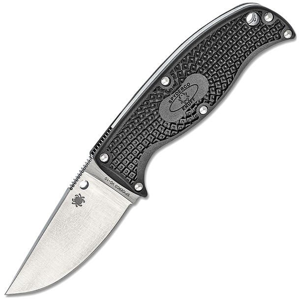 SPYDERCO Enuff Lightweight Black Clip Point 2.75in Knife (FB31CPBK)