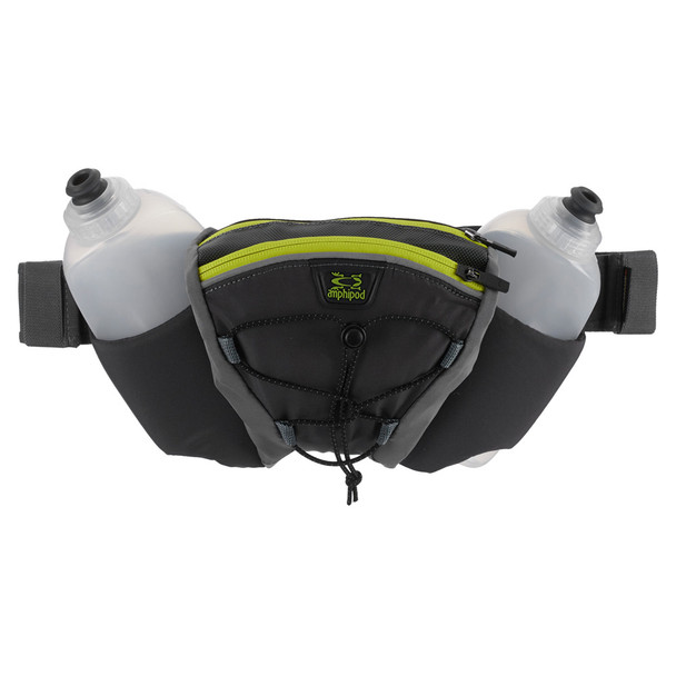 product variation AMPHIPOD Profile-Lite Trail Runner 32oz Slate/Hi-Viz Green Hydration Waistpack (90004-10-VS) image
