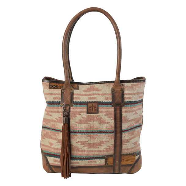 product variation STS Palomino Tote Multi-Light Pink Serape Shoulder Bag (30276) image