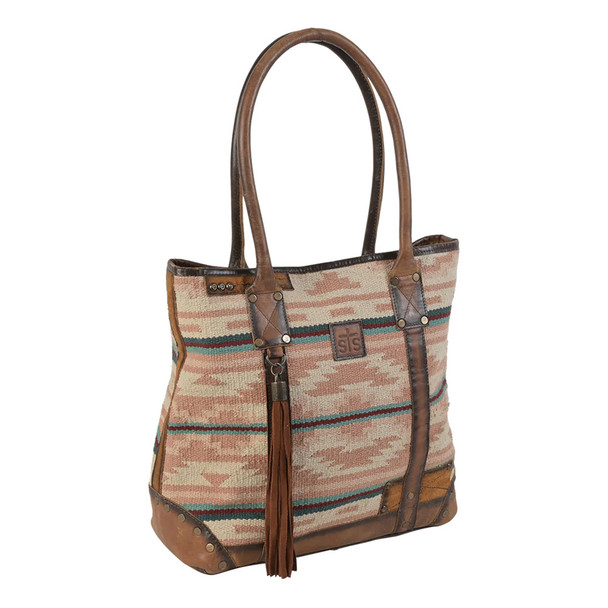 product variation STS Palomino Tote Multi-Light Pink Serape Shoulder Bag (30276) image