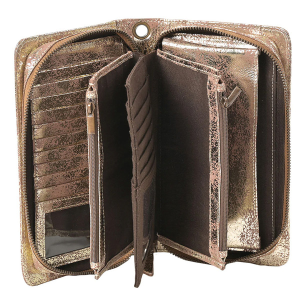 product variation STS Flaxen Roan Evie Organizer Gold/Brown Wallet (31182) image