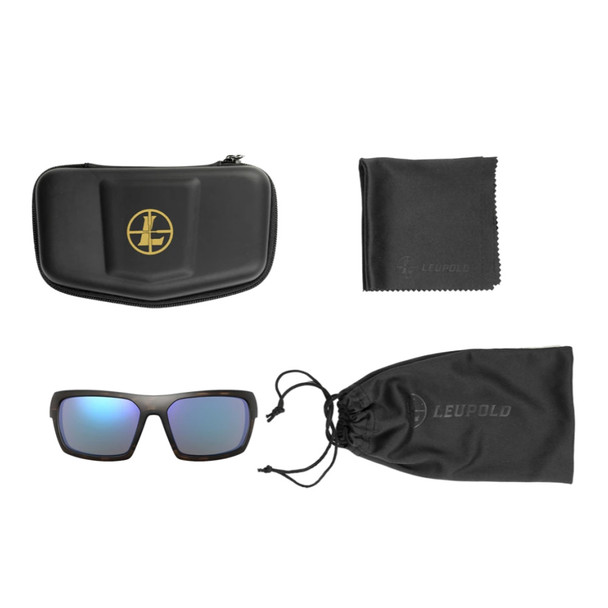 product variation LEUPOLD Packout Matte Tortoise Frame/Blue Mirror Lens Sunglasses (179630) image