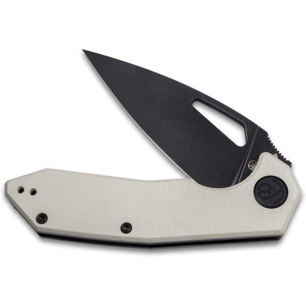 KUBEY Coeus Linerlock Black/Tan Folding Knife (KUB122F)