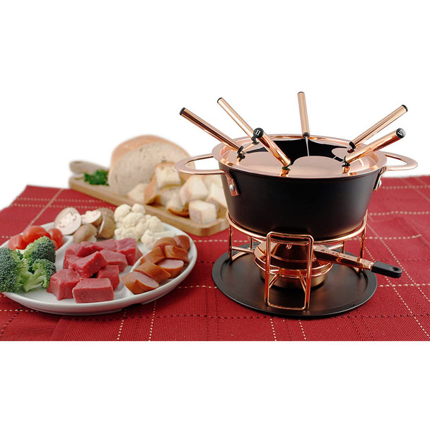 SWISSMAR Realp 11-Piece Cast Aluminum  Fondue Set (F66430)