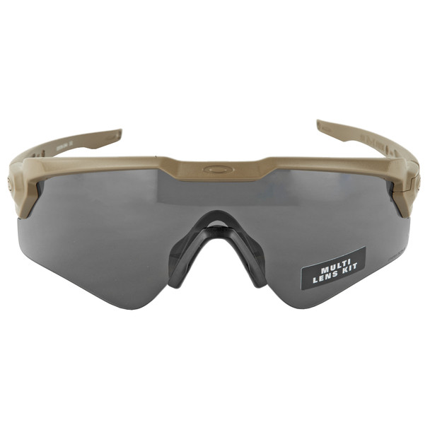 product variation Oakley Standard Issue Ballistic M-Frame Alpha, Glasses, Terrain Tan Frame with Grey Prizm and Clear Lenses OO9296-1944 image