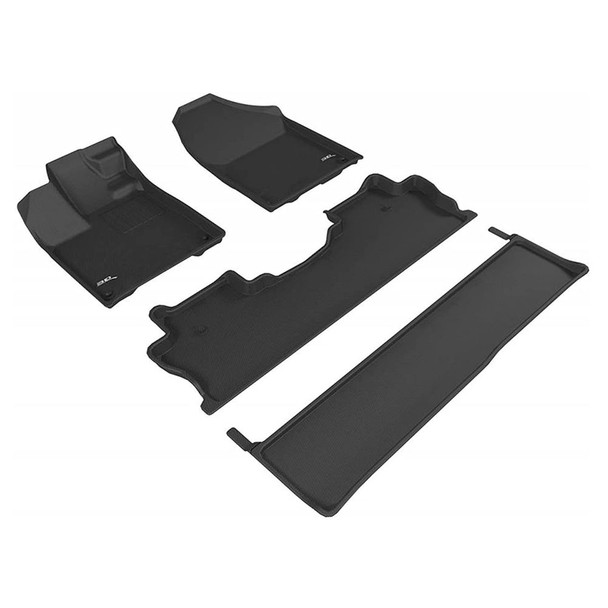 3D MAXPIDER Kagu Black All-Weather Floor Mats For Honda Ridgeline 2017-2021 (L1HD08301509)