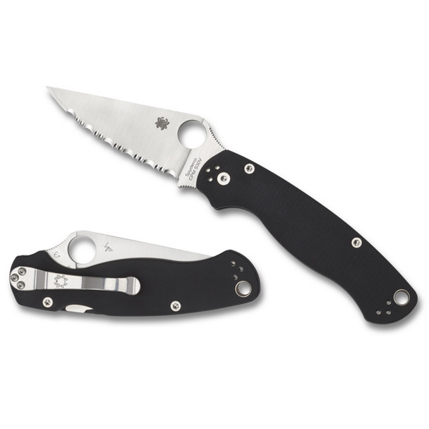 product variation SPYDERCO Para Military 2 3.438in SpyderEdge Blade/G-10 Black Folding Knife (C81GS2) image
