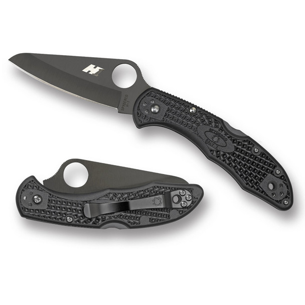 product variation SPYDERCO Salt 2 3in PlainEdge Black Blade/FRN Black Folding Knife (C88PBBK2) image