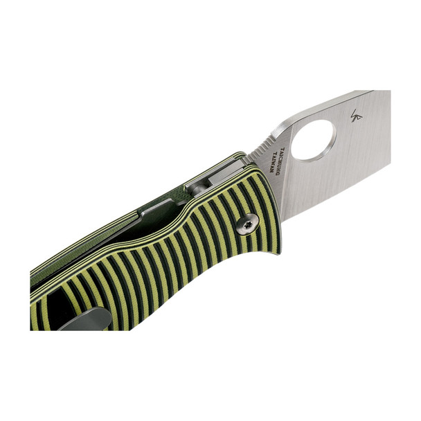 product variation SPYDERCO Caribbean 3.7in G-10 Black/Yellow Leaf Folding Knife (C217GP) image