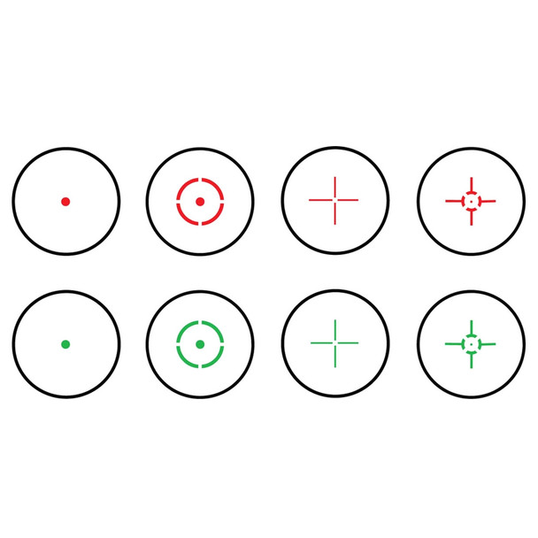 product variation TRUGLO Dual Color Multi Reticle Open Red Dot Sight (TG8360B) image