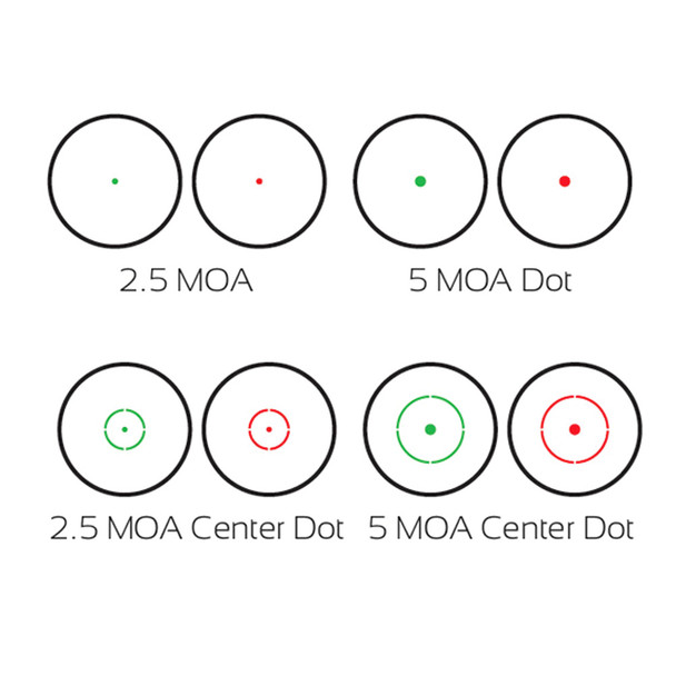 product variation TRUGLO Multi Color Reticle Open Red Dot Sight, Clamshell Pack (TG8380B) image