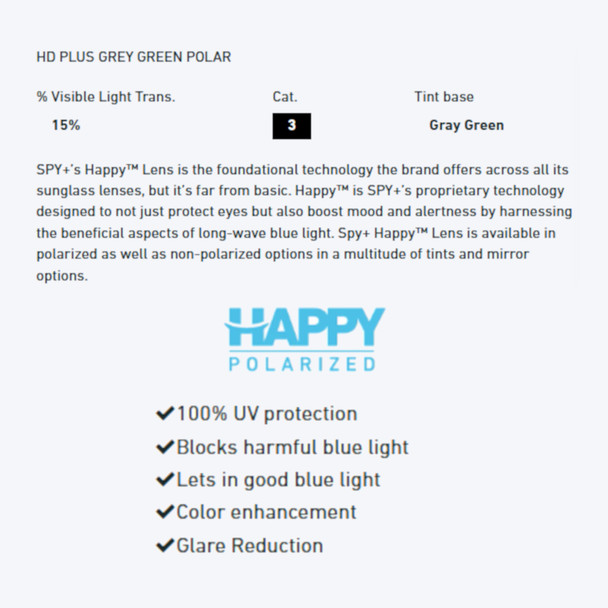 product variation SPY OPTIC Dirty Mo Soft Matte Black Sunglasses (670937219864) image