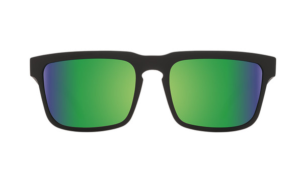 SPY Helm Matte Black/Happy Bronze Polar with Green Spectra Sunglasses (673015374861)