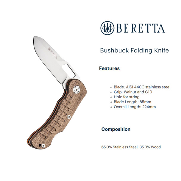 product variation BERETTA Bushbuck Folding Knife (CO281A273508B4) image