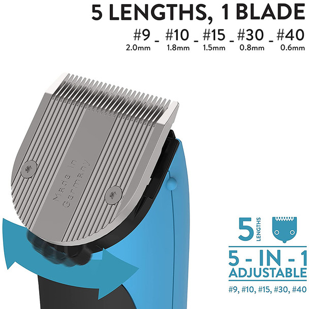 product variation INTREPID INTERNATIONAL Wahl Bravura Turquoise Lithium Ion Clipper (W470TQ) image