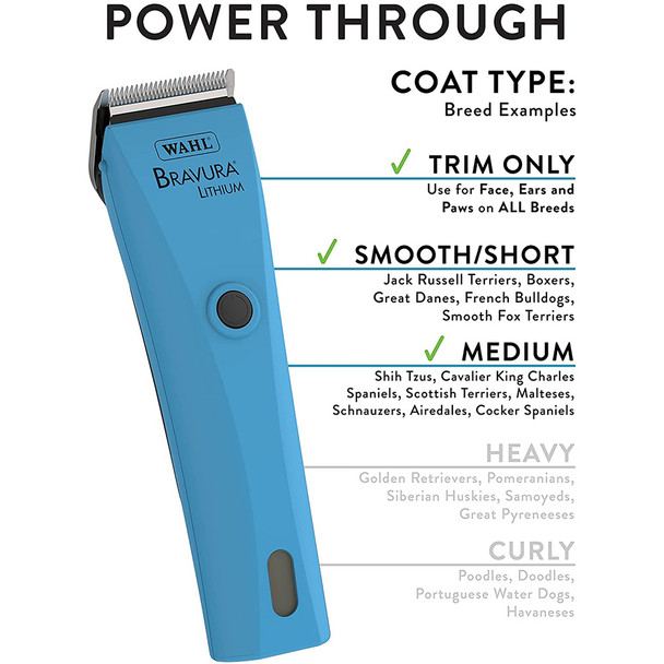 product variation INTREPID INTERNATIONAL Wahl Bravura Turquoise Lithium Ion Clipper (W470TQ) image