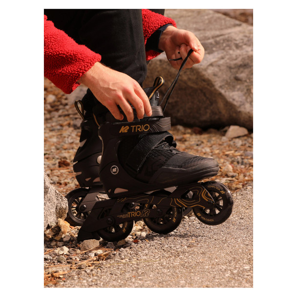 K2 SKATE Trio 110 Black-Gold Inline Skates I210201201