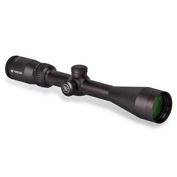 VORTEX Crossfire II 4-12x44mm V-Plex Reticle 1in Riflescope with Hunter 1in Scope Rings and Microfiber Cleaning Cloth