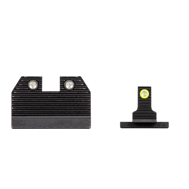 product variation NIGHT FISION Optics Ready Stealth For Sig P320 With RMR/507c/508t/ Romeo Pro Yellow Front Ring / Black Rear Rings Night Sight Set (SIG-180-345-332-YGZG) image
