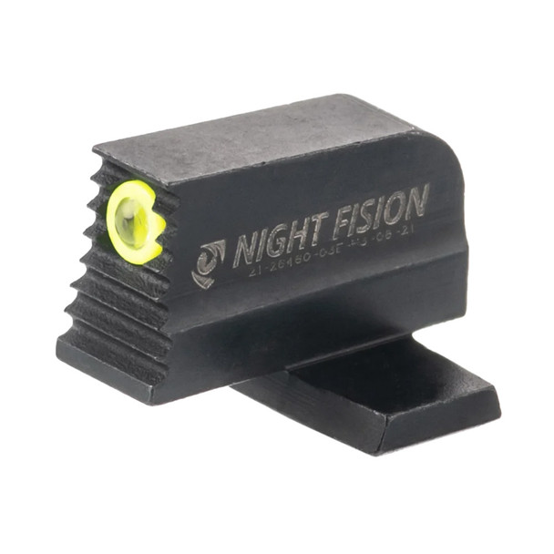 NIGHT FISION Optics Ready Stealth For Springfield Hellcat OSP/XD-S With 507k Yellow Front Ring / Black Rear Rings Night Sight Set (SPR-229-248-268-YGZG)