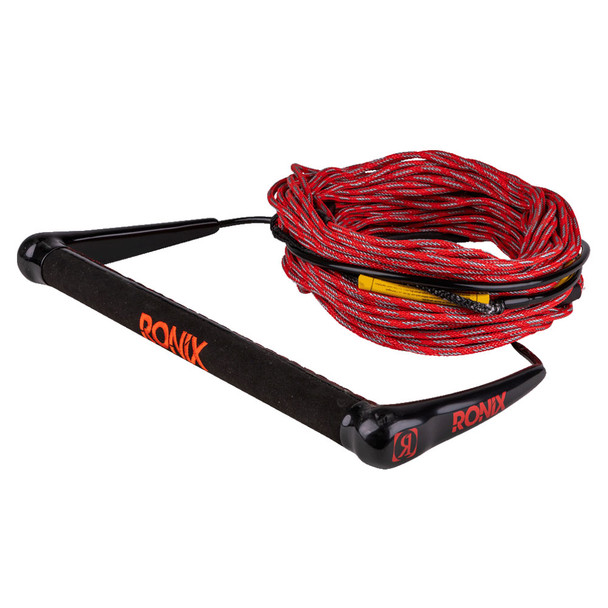 RONIX Combo 4.0 Hide Grip Wakeboard Handle with 75ft 5-Section Solin Rope, Assorted Colors (216133)