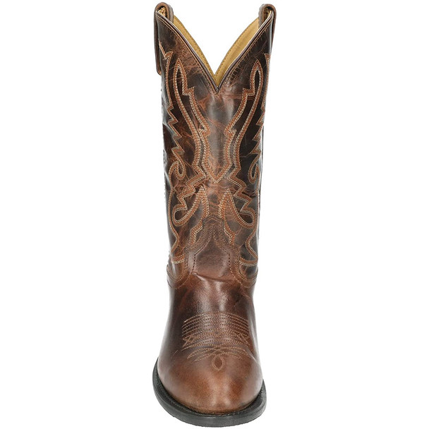SMOKY MOUNTAIN BOOTS Kid's Annie Brown Leather Cowboy Boots (3435)