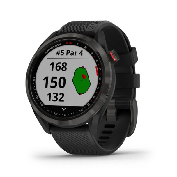 GARMIN Approach S42 Gunmetal/Black GPS Golf Smartwatch (010-02572-10)
