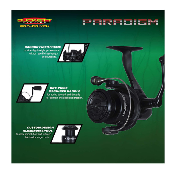 DUCKETT FISHING Paradigm SB 2500 Series 5.3:1 8bb Spinning Reel (SB2500)