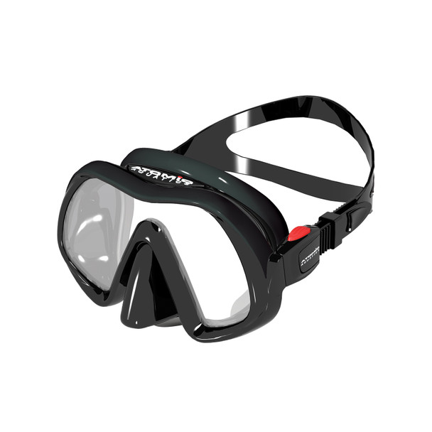 product variation Atomic Aquatics Venom Frameless black single-lens scuba diving mask image