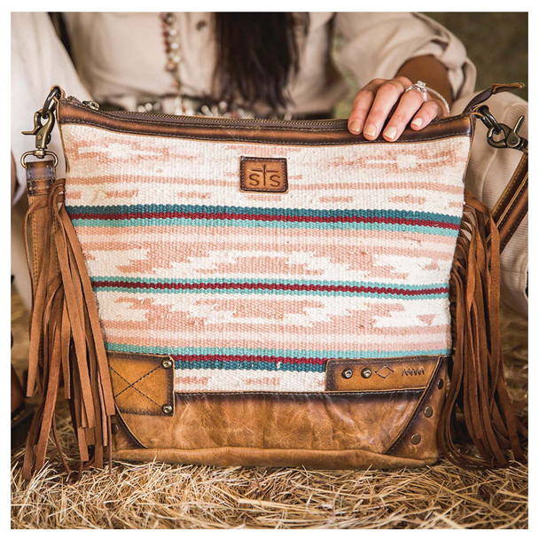 product variation STS Palomino Millie Multi-Light Pink Serape Mail Bag (STS-30277) image